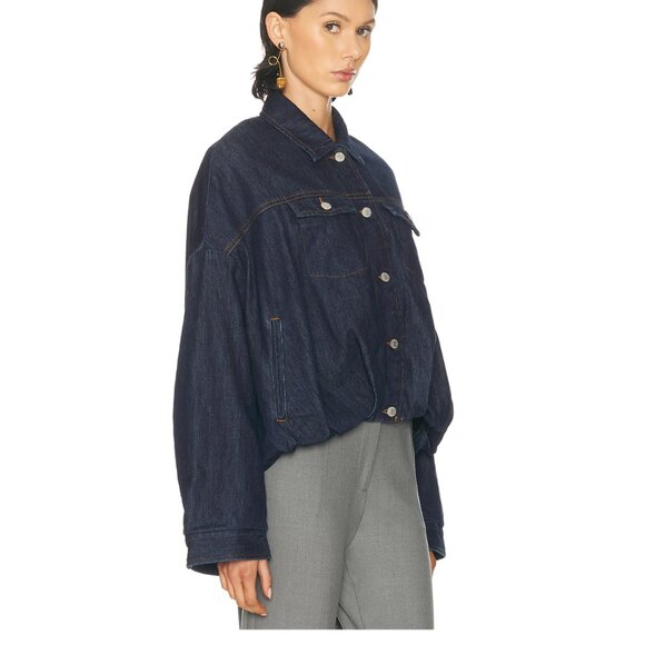 DRIES VAN NOTEN Vesto denim blouseon jacket/exc. cond/L - Picture 3 of 15